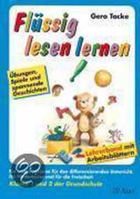 Flüssig lesen lernen. Klasse 1 und 2 der Grundschule. Lehrerband mit Arbeitsblättern