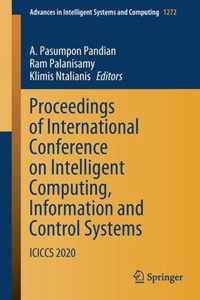 Proceedings of International Conference on Intelligent Computing Information an