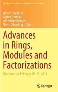 Advances in Rings, Modules and Factorizations: Graz, Austria, February 19-23, 2018