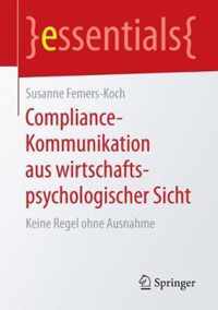 Compliance-Kommunikation aus wirtschaftspsychologischer Sicht