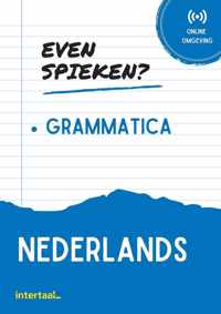 Even Spieken - Nederlands grammatica