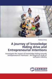 A journey of knowledge Hiding drive and Entrepreneurial Intentions