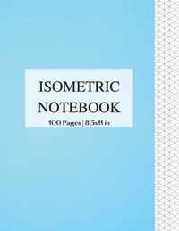 Isometric Notebook 100 Pages 8.5x11 in
