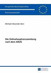 Die Onlinehauptversammlung nach dem ARUG