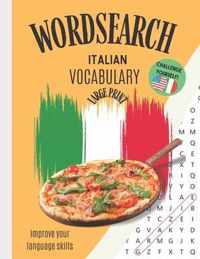 Wordsearch: Italian Vocabulary Improve your Language Skills Challenge Yourself!