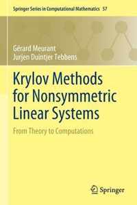 Krylov Methods for Nonsymmetric Linear Systems