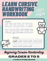 Learn Cursive Handwriting Workbook
