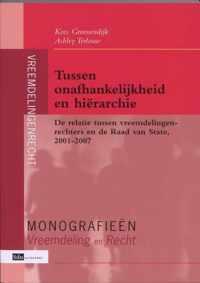 Monografieen Vreemdeliing en Recht  -   Tussen onafhankelijkheid en hiërarchie