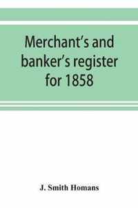 Merchant's and banker's register for 1858