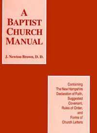 Baptist Church Manual, the
