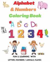 Alphabet & Numbers Coloring Book.