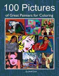 100 Pictures of Great Painters for Coloring
