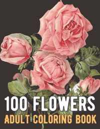 100 Flowers Coloring Book