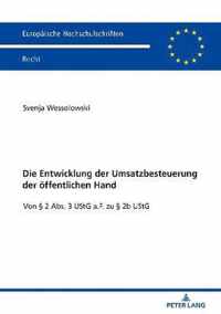 Die Entwicklung Der Umsatzbesteuerung Der Oeffentlichen Hand