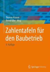 Zahlentafeln Fur Den Baubetrieb