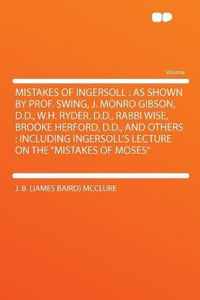 Mistakes of Ingersoll