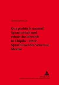 Qua Parlon Fa Noantri!  Spracherhalt Und Ethnische Identitaet in Chipilo - Einer Sprachinsel Des Veneto in Mexiko