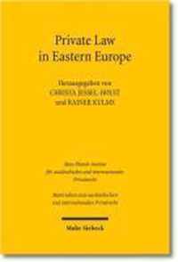 Private Law in Eastern Europe
