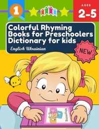 Colorful Rhyming Books for Preschoolers Dictionary for kids English Ukrainian