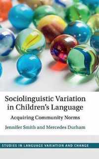 Sociolinguistic Variation in Children's Language