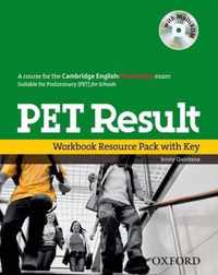 PET Result:: Printed Workbook Resource Pack with Key