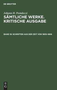 Schriften Aus Der Zeit Von 1805-1806