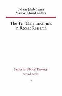 The Ten Commandments in Recent Research