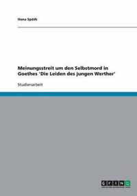 Meinungsstreit um den Selbstmord in Goethes 'Die Leiden des jungen Werther'