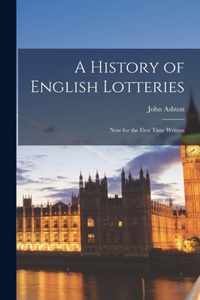 A History of English Lotteries