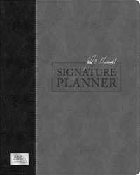 John C Maxwell Signature Planner Gray Black LeatherLuxe