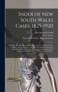 Index of New South Wales Cases, 1825-1920