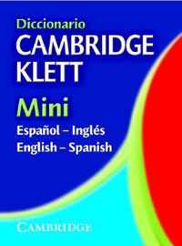 Diccionario Cambridge Klett Mini Espa Ol-Ingl S/English-Spanish