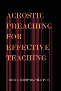 Acrostic Preaching for Effective Teaching