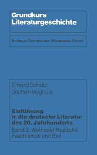 Einfuhrung in Die Deutsche Literatur Des 20. Jahrhunderts