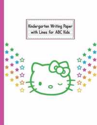 Kindergarten Writing Paper with Lines for ABC KIDS