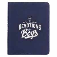 One-Min Devotions for Boys Lux-Leather