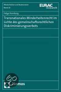 Transnationales Minderheitenrecht Im Lichte Des Gemeinschaftsrechtlichen Diskriminierungsverbots