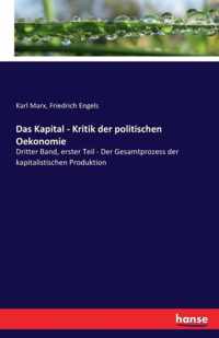 Das Kapital - Kritik der politischen Oekonomie