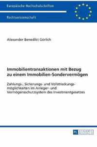 Immobilientransaktionen mit Bezug zu einem Immobilien-Sondervermögen