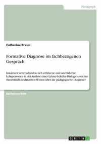 Formative Diagnose im fachbezogenen Gesprach