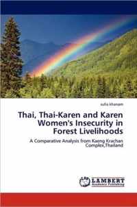 Thai, Thai-Karen and Karen Women's Insecurity in Forest Livelihoods