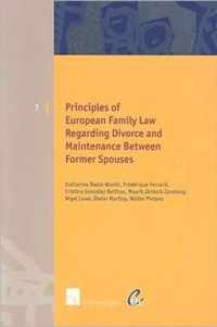 Principles of European Family Law Regarding Divorce and Maintenance Between Former Spouses