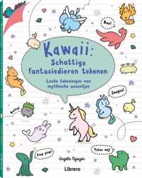 Kawaii schattige fantasiedieren tekenen