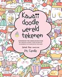 Kawaii doodle wereld tekenen