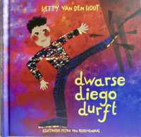 "Dwarse Diego durft" - 8 tot 10 jr  - helpt kinderen bij keuzes maken -  in testfase ook goed leesbaar door kinderen van 9 en 10 jaar met  dyslexie  - bevat 11 speelse teken- en plakopdrachten om het kiezen  in praktijk te brengen.
