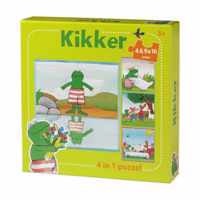 De Wereld Van Kikker 4 In 1 Puzzel (Groen) (4+6+9+16 Stukjes)