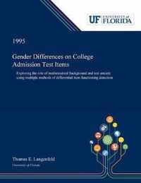 Gender Differences on College Admission Test Items