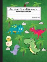 Jurassic Era Dinosaurs - Handwriting Practice Paper