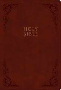 KJV Super Giant Print Reference Bible, Burgundy LeatherTouch