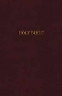 KJV, Reference Bible, Super Giant Print, LeatherLook, Burgundy, Red Letter Edition